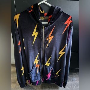 Aviator Nation Bolt Repeat Velvet Hoodie